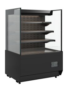 Горка холодильная Carboma KC70 VM 0,9-2 STANDARD 9005 (прямая боковина, версия 2.0)
