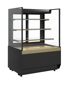 Витрина кондитерская Carboma KC70 VM 0,9-2 STANDARD 9005-0109 (открытая, прямая боковина, версия 2.0)