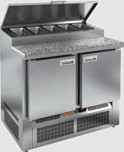 Стол холодильный HiCold PZE1-11/GN камень