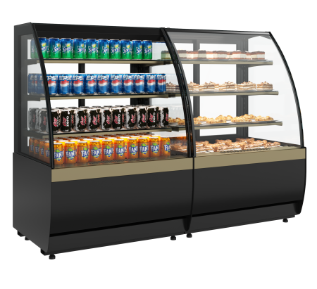 Витрина кондитерская Carboma K70 VV 1,3-1 STANDARD 9005-0109 (версия 2.0)