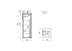Шкаф холодильный Arkto R0.5-G