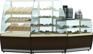 Витрина кондитерская Carboma K70 VM-3 LIGHT 0012-0109 (ВХСв-У1д)