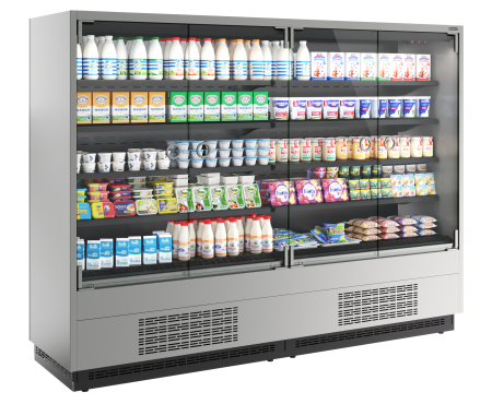 Горка холодильная Carboma FC20-07 VM 2,5-1 0030 LIGHT фронт X0 9006-9005 (версия 2.0)