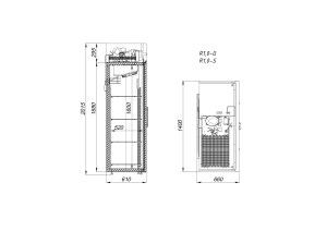 Шкаф холодильный Arkto R1.0-G