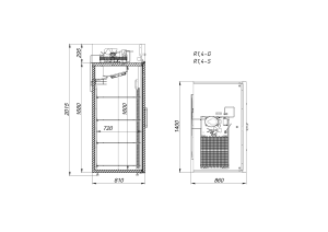 Шкаф холодильный Arkto R1.4-G